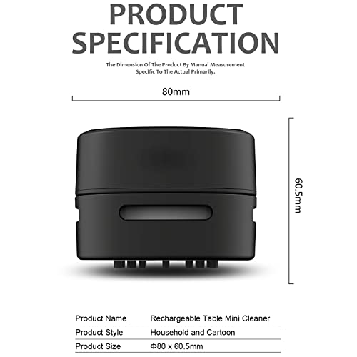 ODISTAR Desktop Vacuum Cleaner, Mini Table dust Sweeper Energy - Product Imagery
