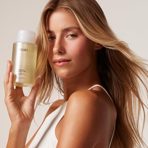 OUAI Fine Hair Shampoo - Biotin Thickening Shampoo for Thin Hair - Product Imagery