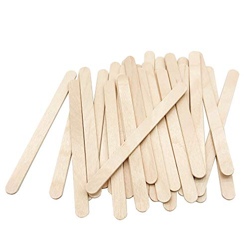 KTOJOY 200 Pcs Craft Sticks Ice Cream Sticks Natural Wood - Product Imagery