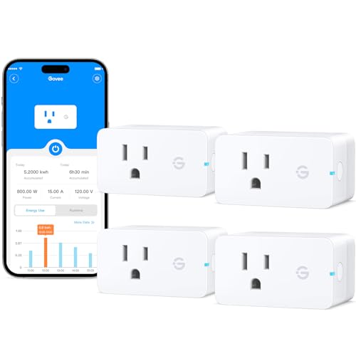 Govee Smart Plug with Energy Monitoring WiFi Bluetooth - Govee Official Imagery - 1