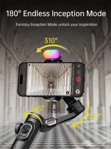 AOCHUAN Gimbal Stabilizer for Smartphone w/Gesture Control, XE - Product Imagery