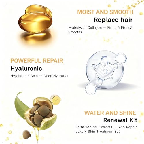 Gold Collagen Hydrogel Face Mask, Korean Skincare Facial Mask - Product Imagery