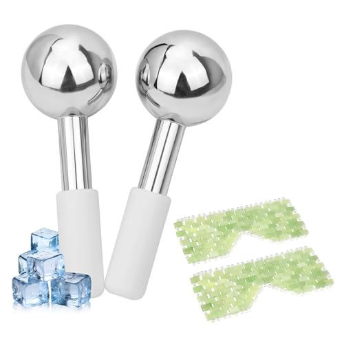 2PCS Jade Eye Mask Ice Globes Set for Face Eyes to Reduce - LazyGa Official Imagery - 1