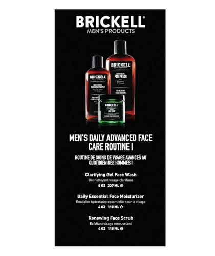 Brickell Men's Daily Advanced Face Care Routine I, Gel Facial - Product Imagery