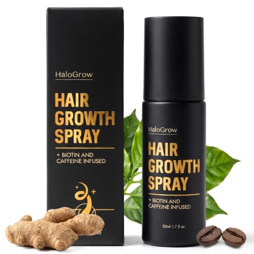 HALOGROW Hair Growth Serum Spray & Men Hair Loss – Biotin & Caffeine, Anti - - HALOGROW Official Product View 1