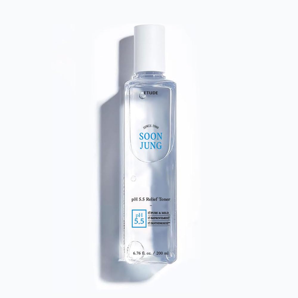 ETUDE SoonJung pH 5.5 Relief Korean Toner for Sensitive Skin, - ETUDE