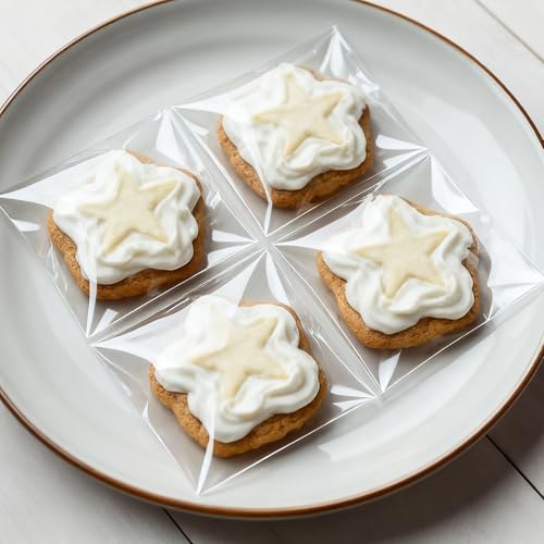 4x6 In Cookie Bags Clear Self Sealing Cellophane Treat Bags - Product Imagery