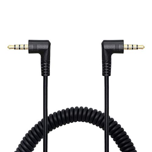 CERRXIAN 90 Degree Right Angle 3.5mm Male to Male Jack 4 Pole Ext by CERRXIAN - Angle View 1