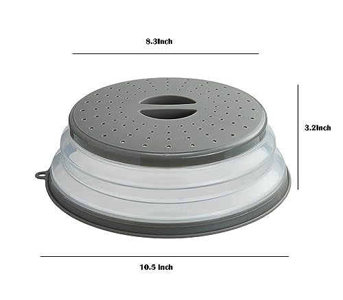 Microwave Splatter Cover Vented for Food, Splatter Guard & - Product Imagery