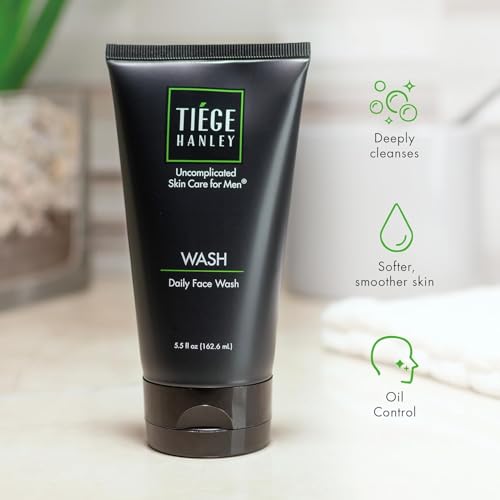 Tiege Hanley Daily Face Wash for Men, Cleanser, Fragrance-Free, - Product Imagery