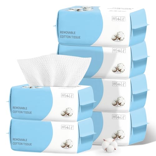 100 Count Disposable Face Towel Biodegradable Facial Dry - MISHCHI Official Imagery - 1