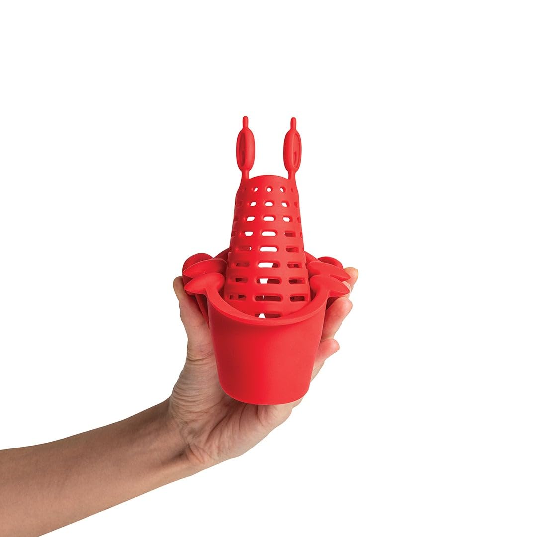 OTOTO Crab Clip-On Strainer - Silicone Pasta Strainer with Stainless S - View 5