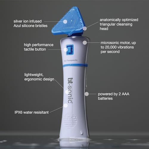 bt-Sonic Facial Cleansing Brush, Microsonic Handheld Silicone - Product Imagery