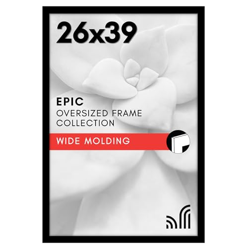 Americanflat 26x39 Poster Frame - Engineered Wood - Black - Product Imagery