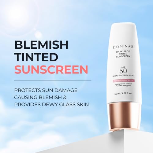 DOMINAS Dark Spot Corrector Cream & Tinted Sunscreen SPF 50 Duo - Product Imagery