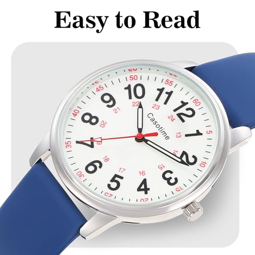 30M Waterproof Nurse Watch - Luminous Easy Read Dial, Second - Product Imagery