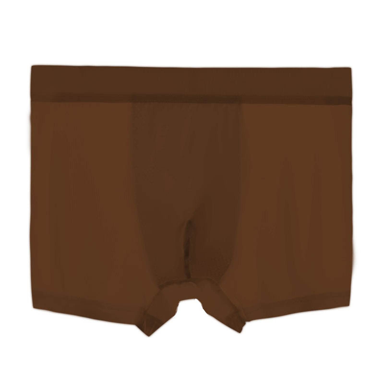 Mens Ice Silk Underwear Seamless Quick Dry Boxer Briefs Thin Breathabl - View 1