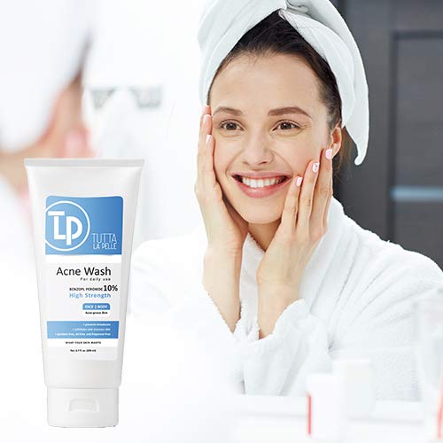 Benzoyl Peroxide Body Wash 10% - Acne Face Wash & Acne Body Wash - Product Imagery