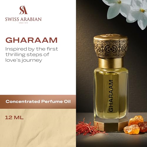 Swiss Arabian Gharaam Perfume Oil for Women & Men – Long-Lasting - Product Imagery