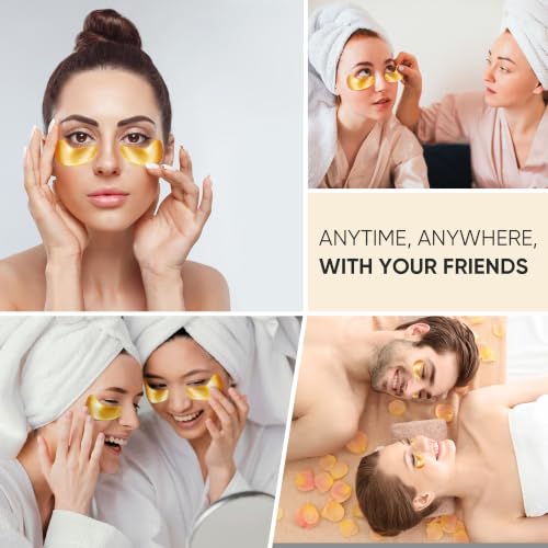 20Pcs/10Pairs Under Eye Patches Gold for Dark Circles, Puffy - Product Imagery