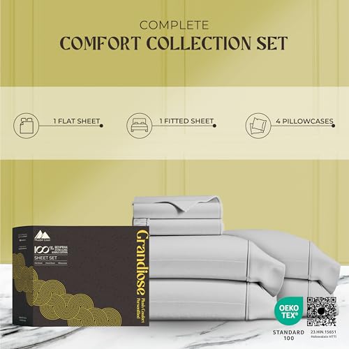 Mayfair Linen 100% Pure Egyptian Cotton Sheet Queen Size - - Product Imagery