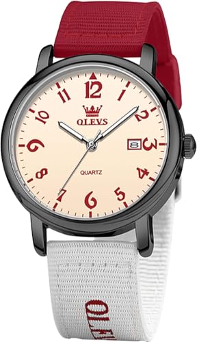 OLEVS Watch for Men Women - Easy Read Large Number Dial Analog - Product Imagery