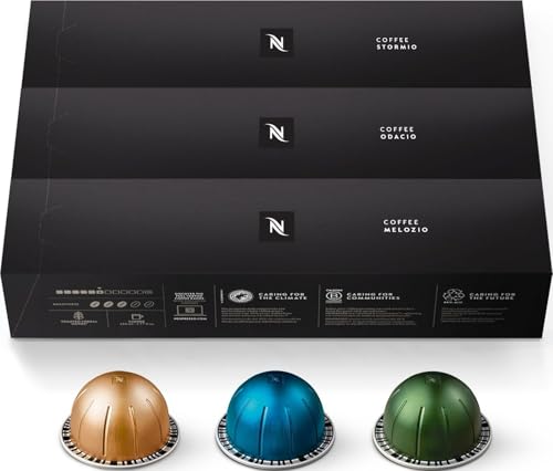 Nespresso Capsules Vertuo, Variety Pack, Medium and Dark Roast - Product Imagery