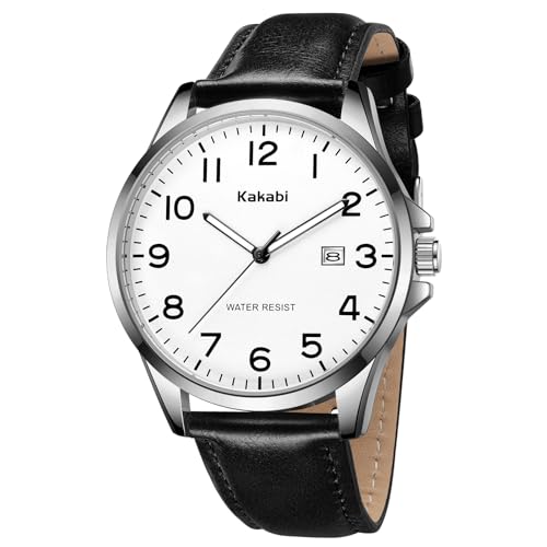 Watch for Men, Fashion Minimalist Wrist Watch Waterproof Quartz - Product Imagery