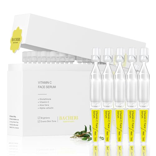 Vitamin C Face Serum with Glutathione 4D Hyaluronic Acid - BACHERI Official Imagery - 1