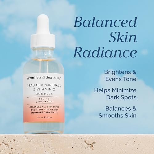 Toning Skin Serum with Vitamin C Complex & Dead Sea Minerals – - Product Imagery