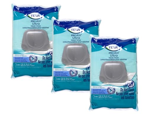 Tena ProSkin Ultra Personal Cleansing Wipe 7 9 10 x 12 5 - TENA Official Imagery - 1