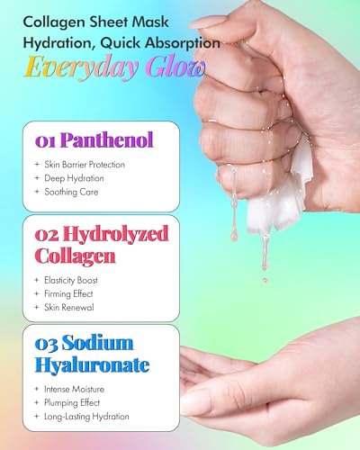 DERMAL 39 Korean Essence Sheet Mask Variety Pack, 39 Formulas, - Product Imagery
