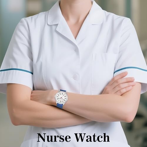 30M Waterproof Nurse Watch - Luminous Easy Read Dial, Second - Product Imagery