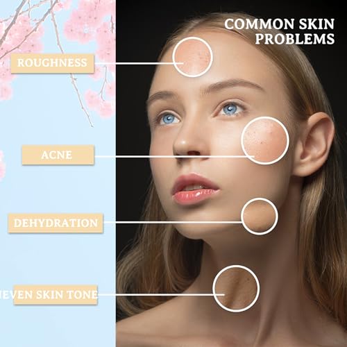Sakura Skin Care Set,Moisturizing Skincare Kit with Face - Product Imagery
