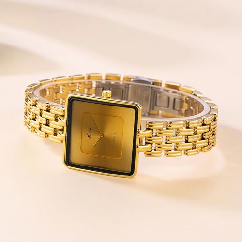 Classic Simple Large Square Quartz Watch Dainty Elegant Bracelet - Product Imagery