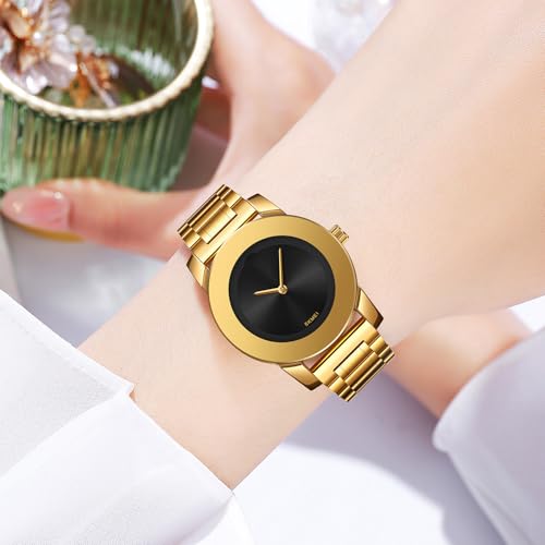 Gosasa Unisex Stainless Steel Quartz Watch, Diamond Accents - Product Imagery