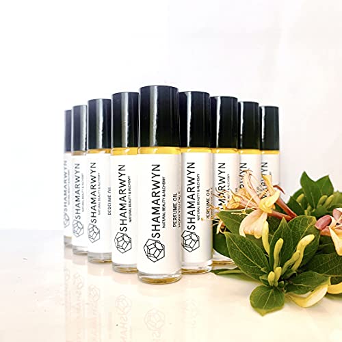 Honeysuckle Perfume Oil - Botanical Essential Oil Roll-On - Product Imagery