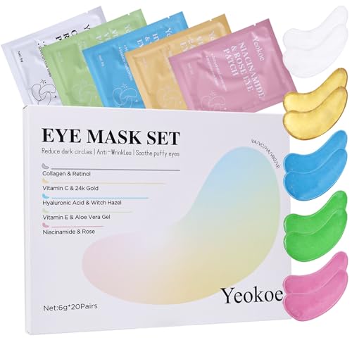 Under Eye Patches for Dark Circles,Eye Mask for Puffy Eyes With - Product Imagery