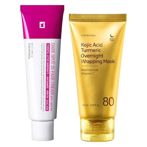 TOSOWOONG Ultimate Dark Spot Care Routine - 80% Turmeric Peel - Product Imagery