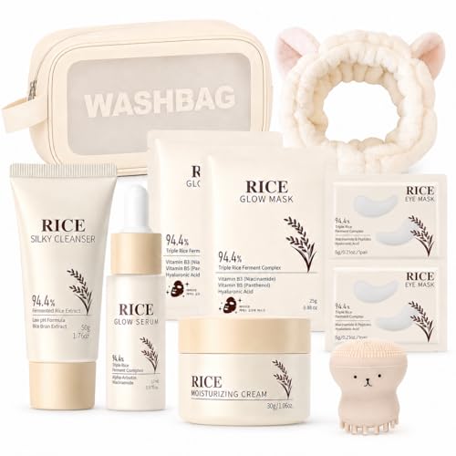 10PCS Rice Skincare Sets Korean Skin Care Kit Face Care Set - MrCuvaryas Official Imagery - 1