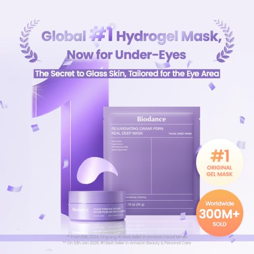 BIODANCE Hydrogel Eye Patches for Under Eye - Caviar PDRN, - Product Imagery