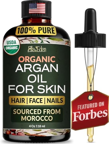 Organic Argan Oil for Hair Face Skin 100 Pure USDA Certified - Ella & Eden Official Imagery - 1