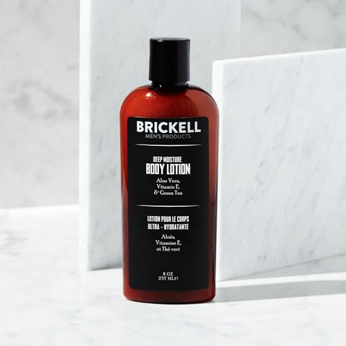 Brickell Men's Deep Moisture Body Lotion for Men, Protects and - Product Imagery