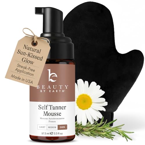 Self Tanner Tanning Mousse Kit - USA Made with Natural, Organic Ingredients - Beauty by Earth Official Product View 1