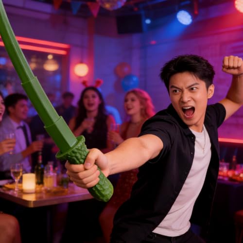 Pickle Gadget Transforming Fidget Sword, The Pickle Sickle, - Product Imagery