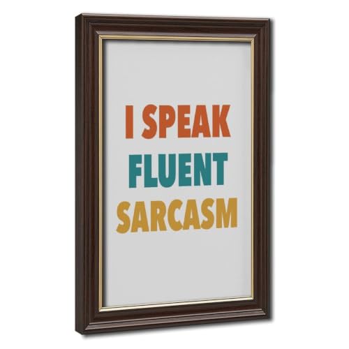 I Speak Fluent Sarcasm, Etsy Uk, Teen Room Print, Funny Teenager - Product Imagery