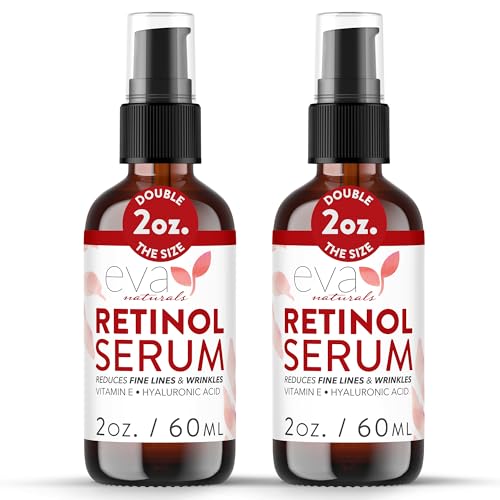 Eva Naturals Retinol Serum Hyaluronic Acid Fine Lines 2 oz 2 - Eva Naturals Official Imagery - 1
