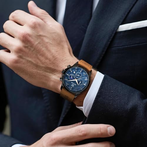 BENYAR Mens Watches Analog Quartz Chronograph Waterproof Wrist - Product Imagery