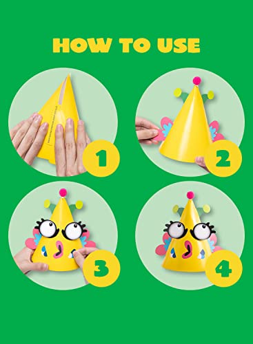 JOYIN 12 Sets Party Hats for Kids Birthday Party Games Craft - Product Imagery