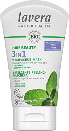 LAVERA Pure Beauty 3 In 1 Wash Scrub And Mask 125 ML - lavera Official Imagery - 1